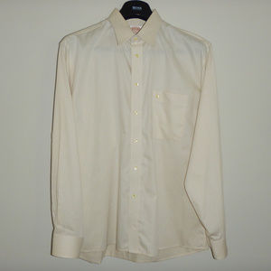 Cream colored ETON wrinkle resistant dress shirt